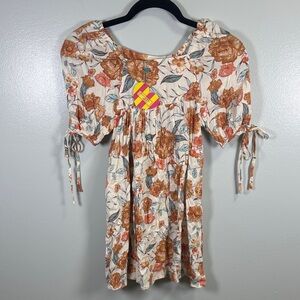 Hayden Girls Floral Dress with Puff Sleeves NWT‎